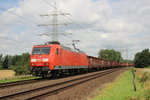 145 072-5 mit Schrottzug am 6.7.16 bei Hilden