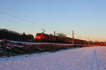 145 016-2 DB Cargo bei Oberlangenstadt am 19.01.2017.