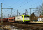 Am 06.02.2018 kam die 145 095-6 von CAPTRAIN aus Richtung Braunschweig nach Niederndodeleben und fuhr weiter in Richtung Magdeburg .