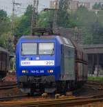 Eine E 145-CL 205 der RAG durchfhrt gerade den Bahnhof Hagen-Vorhalle.