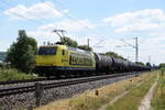 Das Zementaxi mit der Nummer 145 086 von Rhein Cargo zieht am 26.