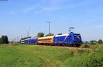 S 88361 (Waldkirch-Freiburg(Brsg)Hbf) mit Schublok 145 087-3 bei Denzlingen 12.8.21