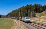 145 086 mit dem DGS 91201 (Friesenheim - Villingen) im Groppertal 3.4.25