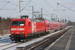 Am 03.02.2026 fuhr 145 039-4 mit RE9 nach Osnabrück in Barnstorf ab.
