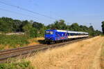 Deutschland 
Lok 145 087 von TRI zieht einem Personenzug RB37 Neuss - Krefeld, in Kaarst Broicherseite 
10/7/2026