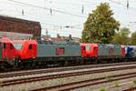 MEG 145 029-5 & MEG 145 075-8 zur Verschrottung nach Opladen bei der Durchfahrt in Wuppertal, August 2026.