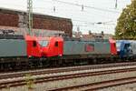 MEG 145 075-8 zur Verschrottung nach Opladen bei der Durchfahrt in Wuppertal, August 2026.