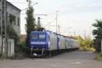 Ein ganzer Lokzug privater 145 er,im Ex-BW Lehrte am 03.08.2010.