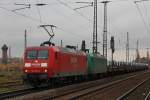 Railion Logistics 145 024 und 145-CL 005 (ex R4C)am 6.11.10 in Duisburg-Bissingheim