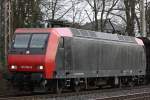 Die neue Mitlok der Niag,die 145 084 (ex ITL 481 002),am 5.1.11 bei der Durchfahrt durch Ratingen-Lintorf.