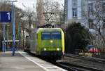 145-CL 031 mit gem. G�terzug bei der Einfahrt in den Bonner Hbf - 21.02.2012