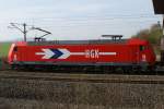 145-CL 012 (145 090-7) der HGK bei Iphofen am 29.03.2012
