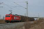 145-CL 012 (145 090-7) mit ARS-Altmannzug bei Iphofen am 29.03.2012 
