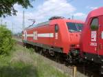 145 CL 013 der HGK im Gterbahnhof Hamburg Wilhelmsburg am 28.05.2003.