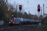 RHC 145 088 am 21.11.13 mit einem Kesselzug in Ratingen-Lintorf.