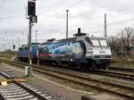 Am 23.12.2014 waren die 140 042-4 und die   145 023-6 von der Press in Stendal abgestellt .