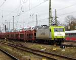 Am 27.01.2015 kam die 145 094-9 von der CAPTRAIN aus Richtung Berlin nach Stendal und fuhr weiter in Richtung Hannover ,