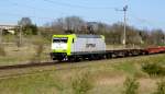 Am 21.04.2015 kam die 145 094-9 von der CAPTRANI ( ITL) aus Richtung Stendal und fuhr nach Salzwedel .