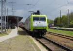 Am 07.05.2015 kam die 145 095-6 von der CAPTRAIN aus Richtung Magdeburg nach Stendal und fuhr weiter in Richtung  Salzwedel .