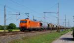 145-CL 002 Arcelor Mittal rollt am 15.05.15 mit einem Zementzug durch Dedensen-Gümmer Richtung Wunstorf.