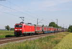 145 011-3 mit dem KT 43673 (Zeebruge-Weil am Rhein) bei Riegel 3.6.18