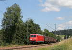 145 002-2 mit dem EZ 52054 (Villingen(Schwarzw)-Offenburg Gbf) bei St.Georgen 16.7.19