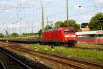 Am 16.07.2015 kam die 145 034-5 von der DB aus Richtung Magdeburg nach Stendal und fuhr weiter nach Hannover.