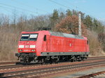145 073-3 als LZ auf dem Südlichen Berliner Außenring bei Diedersdorf in Brandenburg am 26.
