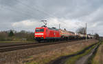 Am 04.02.20 schleppte 145 061 der MEG einen Kesselwagenzug durch Jeßnitz Richtung Bitterfeld.
