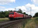 DB Cargo 145 075-8 mit kurzen Güterzug am 28.06.17 in Hanau West