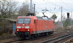 DB Cargo AG [D] mit  145 047-7  [NVR-Nummer: 91 80 6145 047-7 D-DB] Richtung Frankfurt/Oder am 15.12.20 Berlin Hirschgarten.