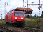 145 001 stand in Magdeburg - Rothensee am 18.09.2010