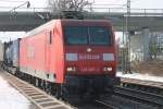 145 007-1 mit KLV in Ringsheim am 13.02.2013