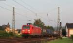 145 054-3 mit einem KV Zug bei Geisenheim 6.8.14