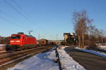 145 017-0 DB Cargo bei Oberlangenstadt am 19.01.2017.