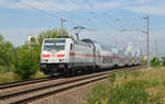146 570 führte am 20.06.19 den IC 2445 nach Dresden durch Greppin Richtung Bitterfeld.