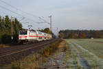 DB Fernverkehr 146 553 mit IC am 11.11.2019 bei Rohrsen.