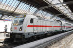 DB Lok 147 583-3 wartet am 24.07.2026 im Hauptbahnhof in Z�rich.