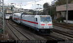 146 565 am 05.01.2017 als  IC 2047 Köln Hbf - Leipzig Hbf auf  IC Linie 55. Links  schiebt sich noch 93 80 5 808 021-0 D-DB als ICE 952 Berlin Hbf - Köln Hbf mit ins Bild.