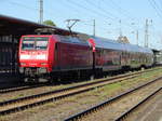 Am 27.05.2017 kam 146 014 mit dem RE aus Richtung Magdeburg nach Stendal und fuhr weiter in Richtung Uelzen.