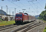 146 281 RE5 nach Oberhausen bei der Einfahrt in den Bf Brohl - 27.05.2017