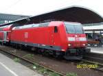 146 119 hing am 05.05.07 vor der RB nach Frankfurt am Main. Hier aufgenommen in Heidelberg HBF.