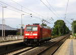 146 264 DB kommt als Lokzug aus Düsseldorf-Hbf nach Aachen-Hbf  und kommt aus Richtung Rheydt,Wickrath,Beckrath,Herrath,Erkelenz,Baal,Hückelhoven-Baal und fährt durch Brachelen in Richtung Lindern,Süggerrath,Geilenkirchen,Frelenberg,Zweibrüggen,Übach-Palenberg,Rimburg,Finkenrath,Hofstadt,Herzogenrath, Kohlscheid,Richterich,Laurensberg,Aachen-West,Aachen-Schanz,Aachen-Hbf. Aufgenommen vom Bahnsteig 1 in Brachelen. 
Bei Sommerwetter am Abend vom 3.7.2017.