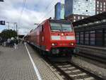 146 109 als Re nach Basel am 01.10.17 in Freiburg (Brsg) Hbf.
