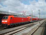 Nach der Ankunft im Hbf Hannover wartet die 146 101-1 am 16.6.07 mit einem RE aus Norddeich auf die Weiterfahrt zum Abstellbereich Pferdeturm 