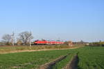 RE 16330 Halle(Saale) Hbf - Magdeburg Hbf am 16.04.2019 bei Wulfen(Anh)