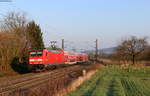 146 203-5 mit der RE 17079 (Offenburg-Basel Bad Bf) bei Kollmasreute 19.3.20