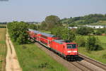 146 215-9 mit dem RE 5343 (Offenburg-Basel Bad Bf) bei Hügelheim 16.5.20