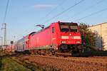 Durchfahrt am Abend des 16.10.2019 von der 146 234-0 mit ihrer RB (Offenburg - Basel Bad Bf) durch den Haltepunkt von Auggen in Richtung Schliengen.