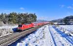 146 243 mit einem RE am 12.02.2021 bei Kerschhofen.